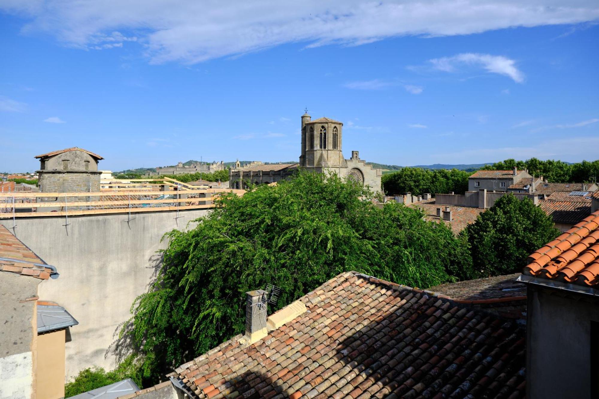 Mon Toit Carcassonnais •Hypercentre •Terrasse •Vue Apartment Carcassonne Exterior photo